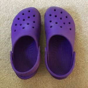 Purple crocs kids size 12/13